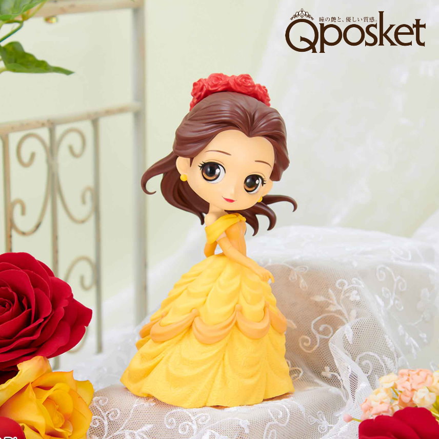 港版Qposket -Disney Characters flower style -Belle-貝兒A色– Sun