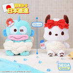 日本直送 SEGA Sanrio PC狗 Pochacco 水怪 Hangyodon 毛公仔 洗澡造型