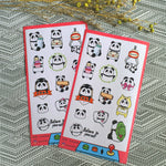 香港原創- 可愛熊貓和紙貼紙 【夾公仔機】