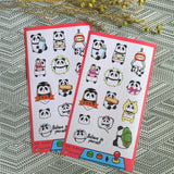 香港原創- 可愛熊貓和紙貼紙 【夾公仔機】