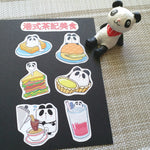 香港原創- 可愛熊貓原創貼紙包- 【港式茶記美食】