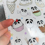 香港原創- 可愛熊貓貼紙 -甜點篇- 防水貼紙